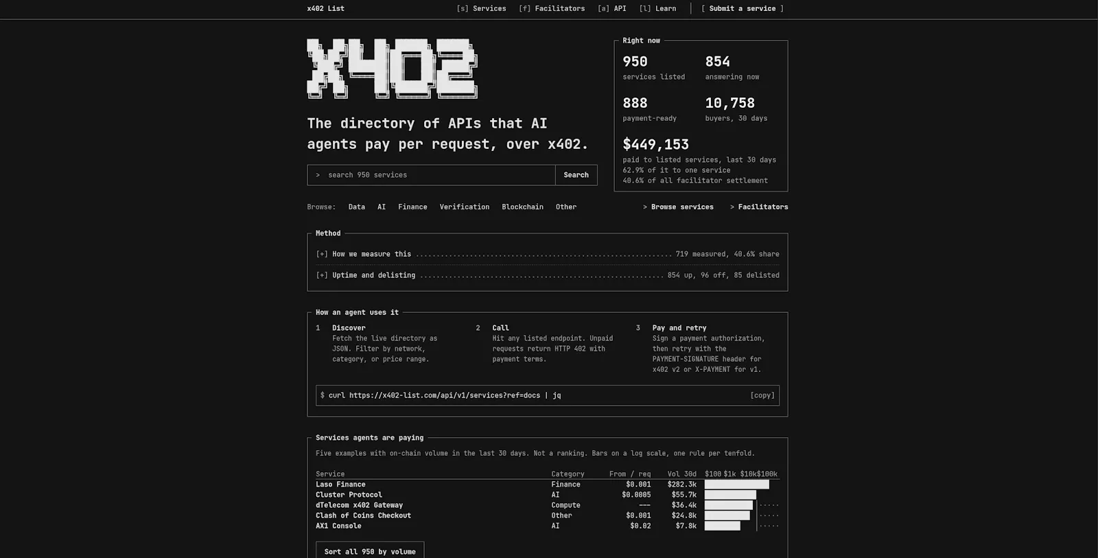 x402 List screenshot 1