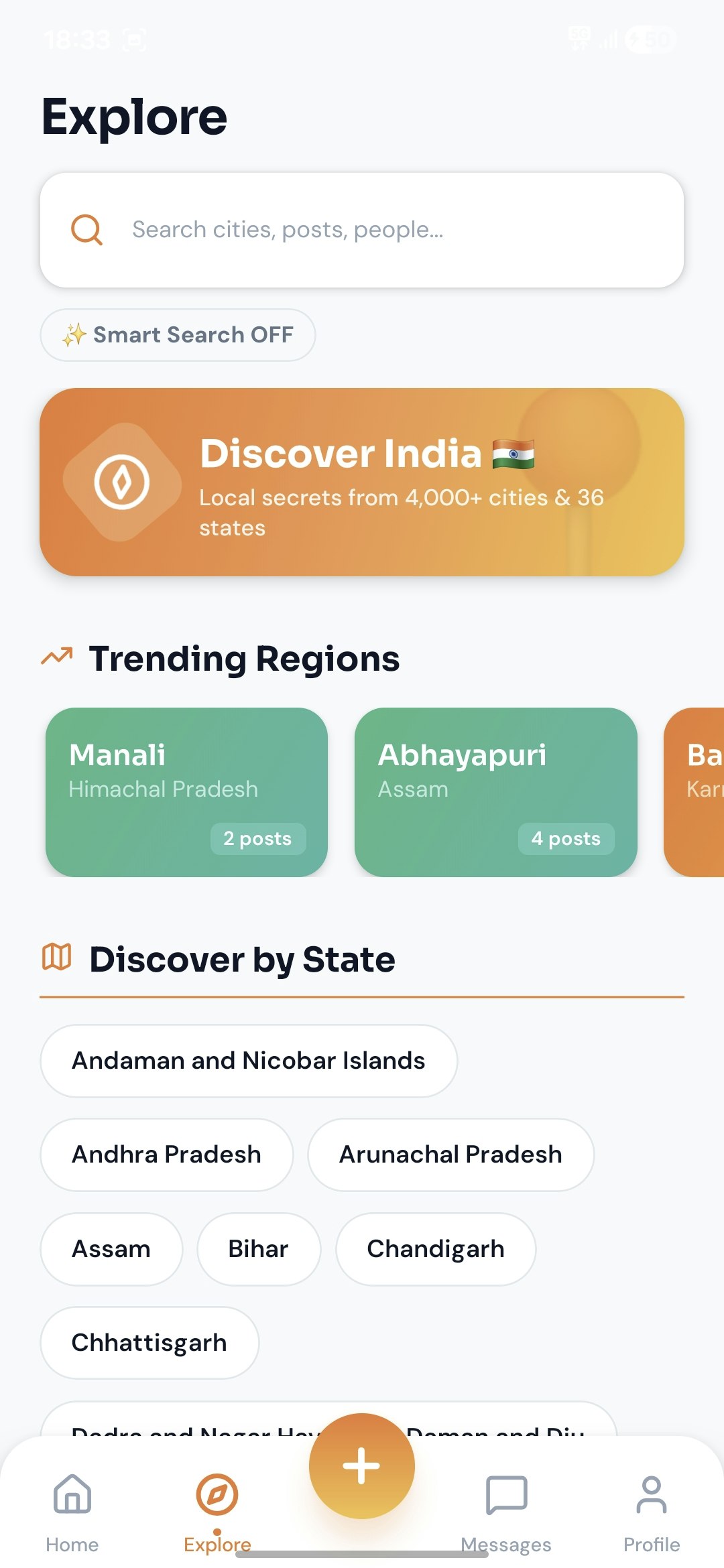 Community platform for travellers - Screenshot 4 showing product features and functionality