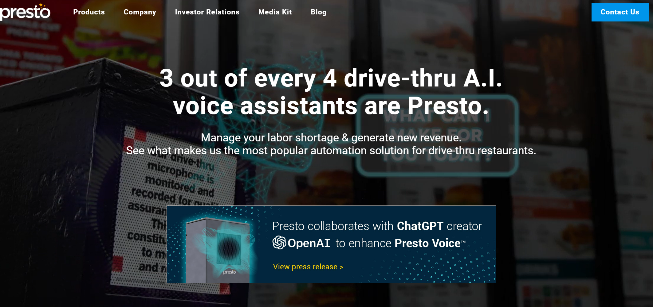 Binnenkort - AI aangedreven automatisering voor drive-thru-restaurants media 2