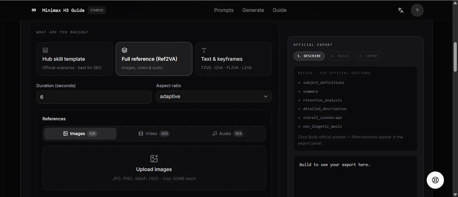 MiniMax H3 Prompt screenshot 2