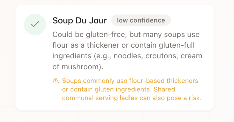 aiMenuScanner.xyz - Screenshot 4 showing product features and functionality