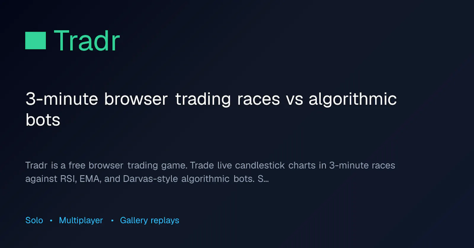Tradr screenshot 2
