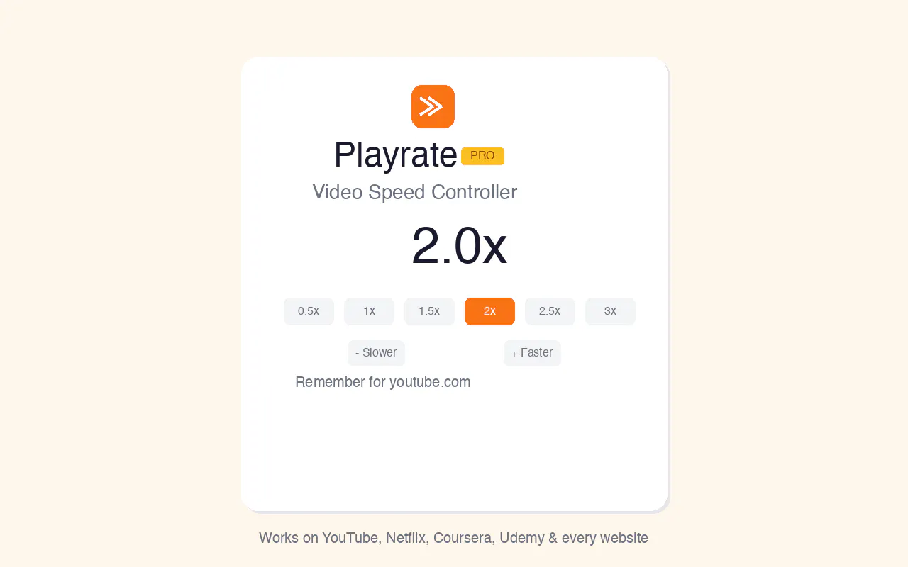 Banner del producto Playrate