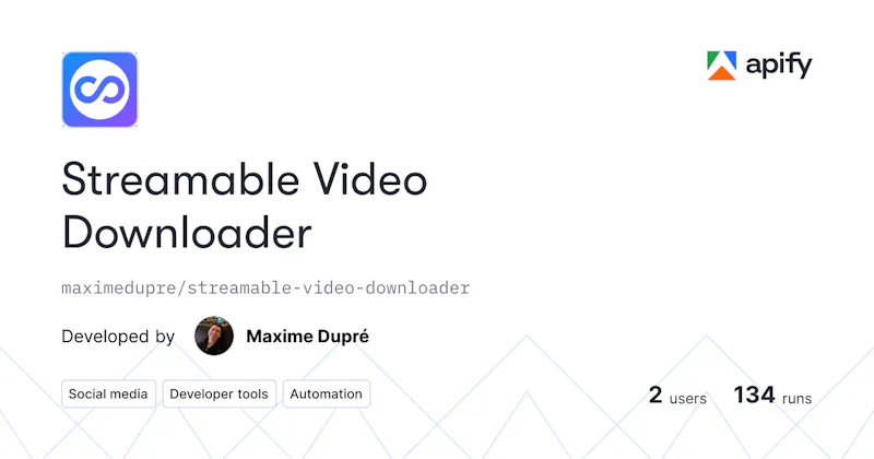 Streamable Video Downloader screenshot 1