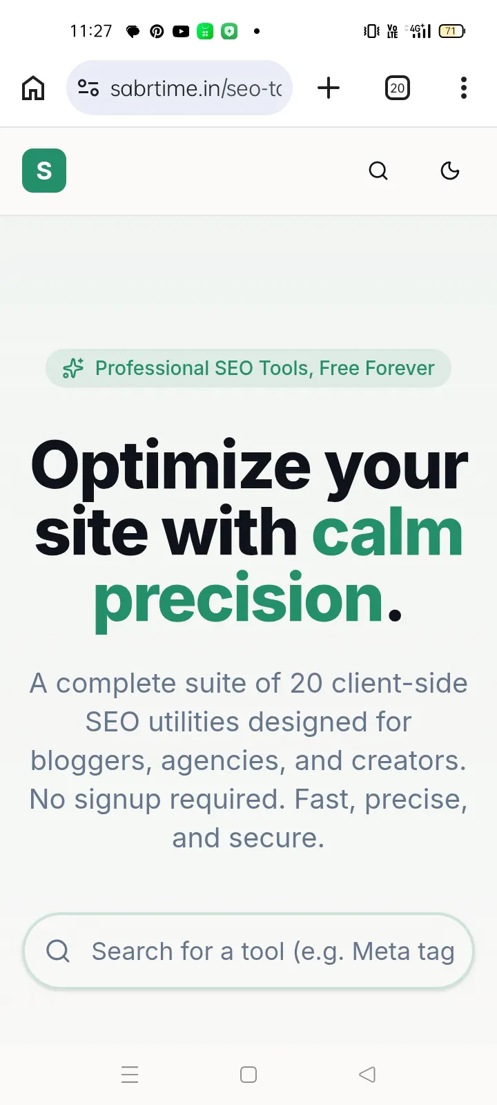 SabrTime SEO TOOLS