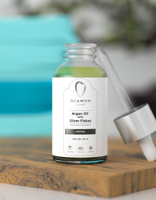 Argan Oil with Silver Flakes Face Serum