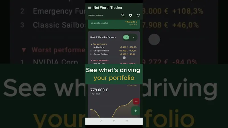 Net Worth Tracker screenshot 1 (video preview)