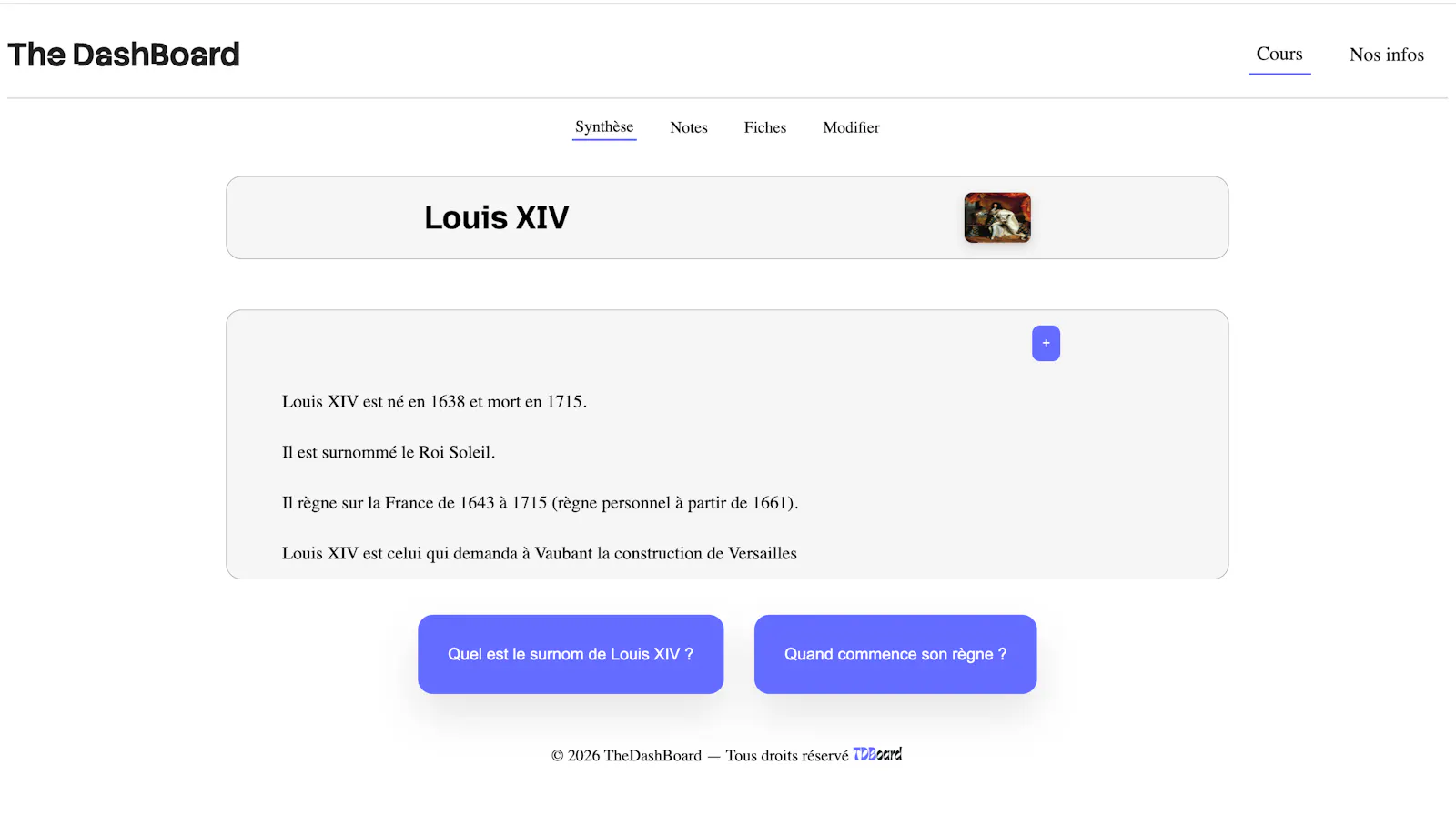the DashBoard screenshot 2