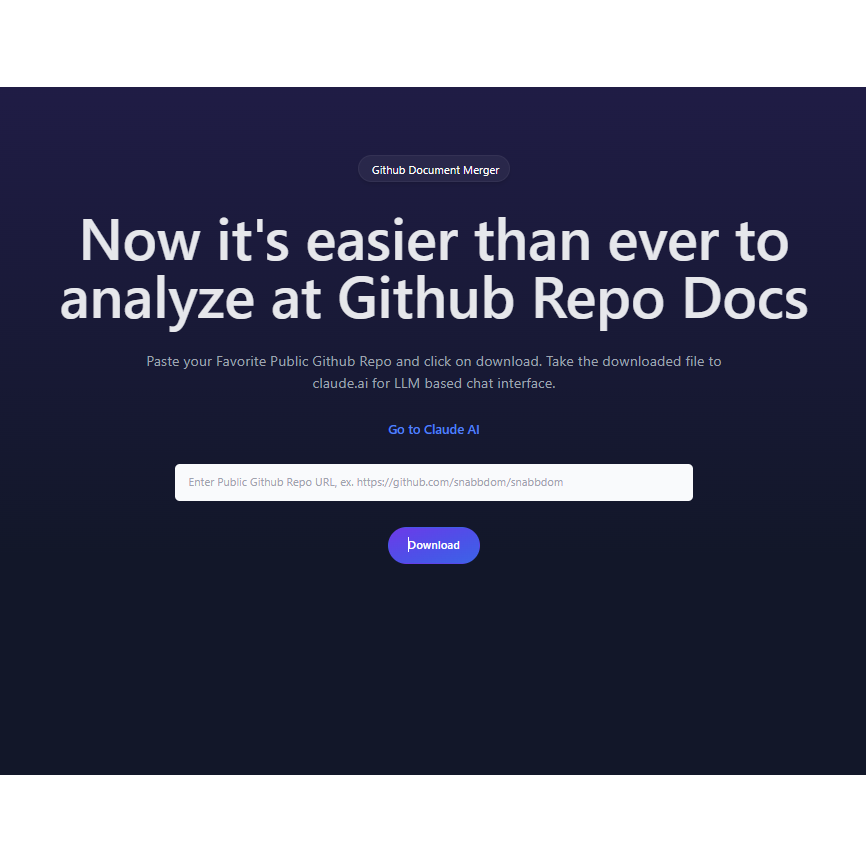 Github Docs Merger