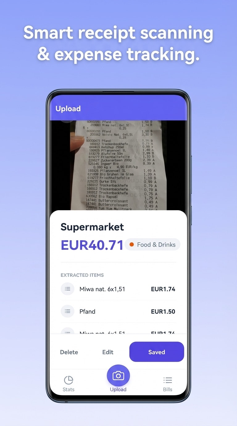 BillCheck - Main product screenshot demonstrating key features and user interface