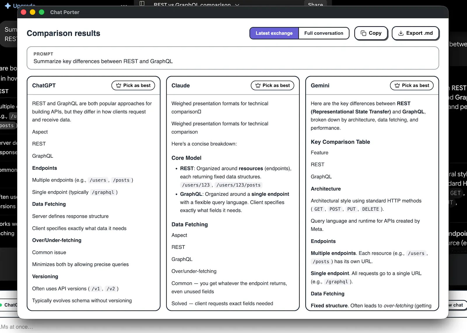 CompareLLMS screenshot 4