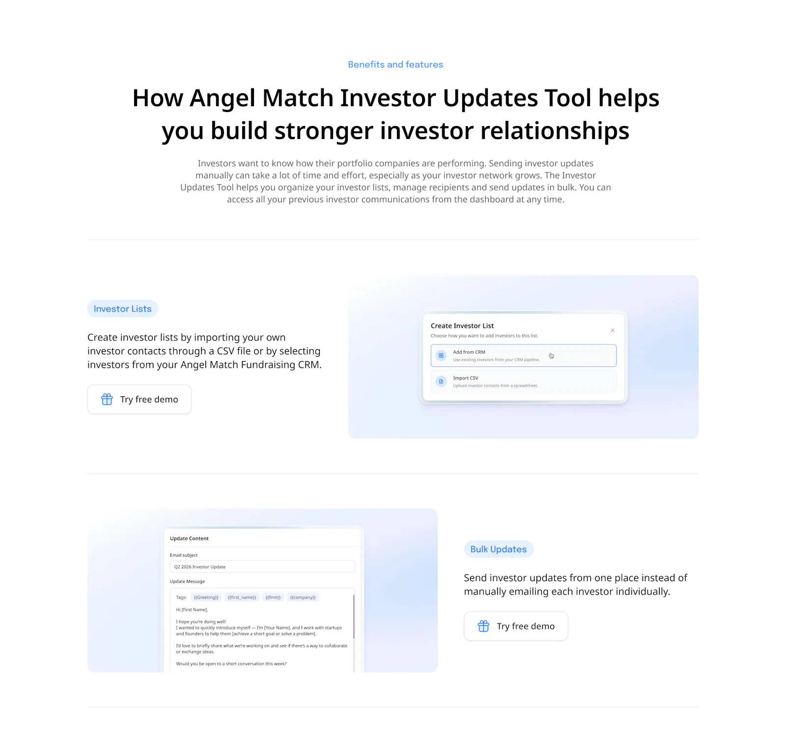 Investor Updates screenshot 3
