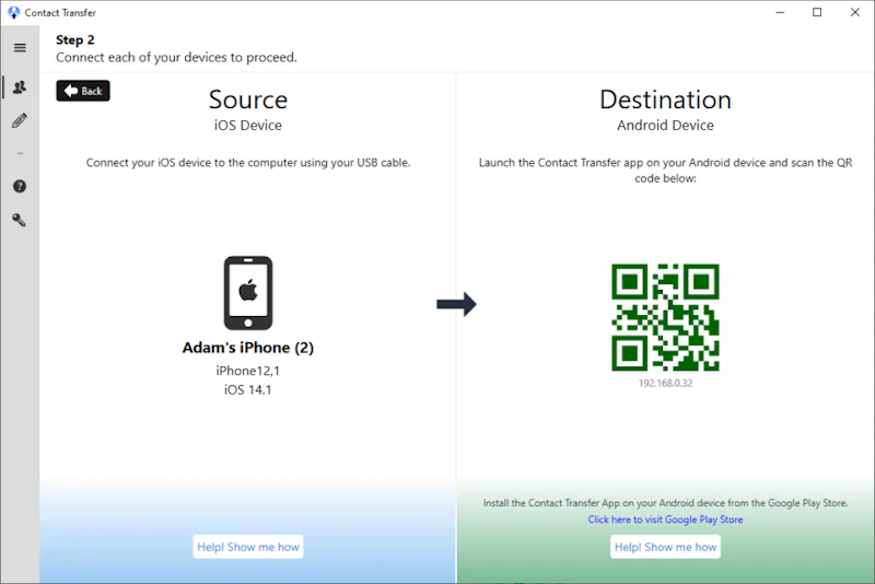 Contact Transfer screenshot 3