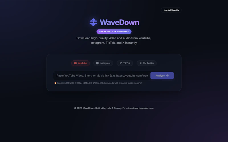 WaveDown  Video & Audio Downloader screenshot 1