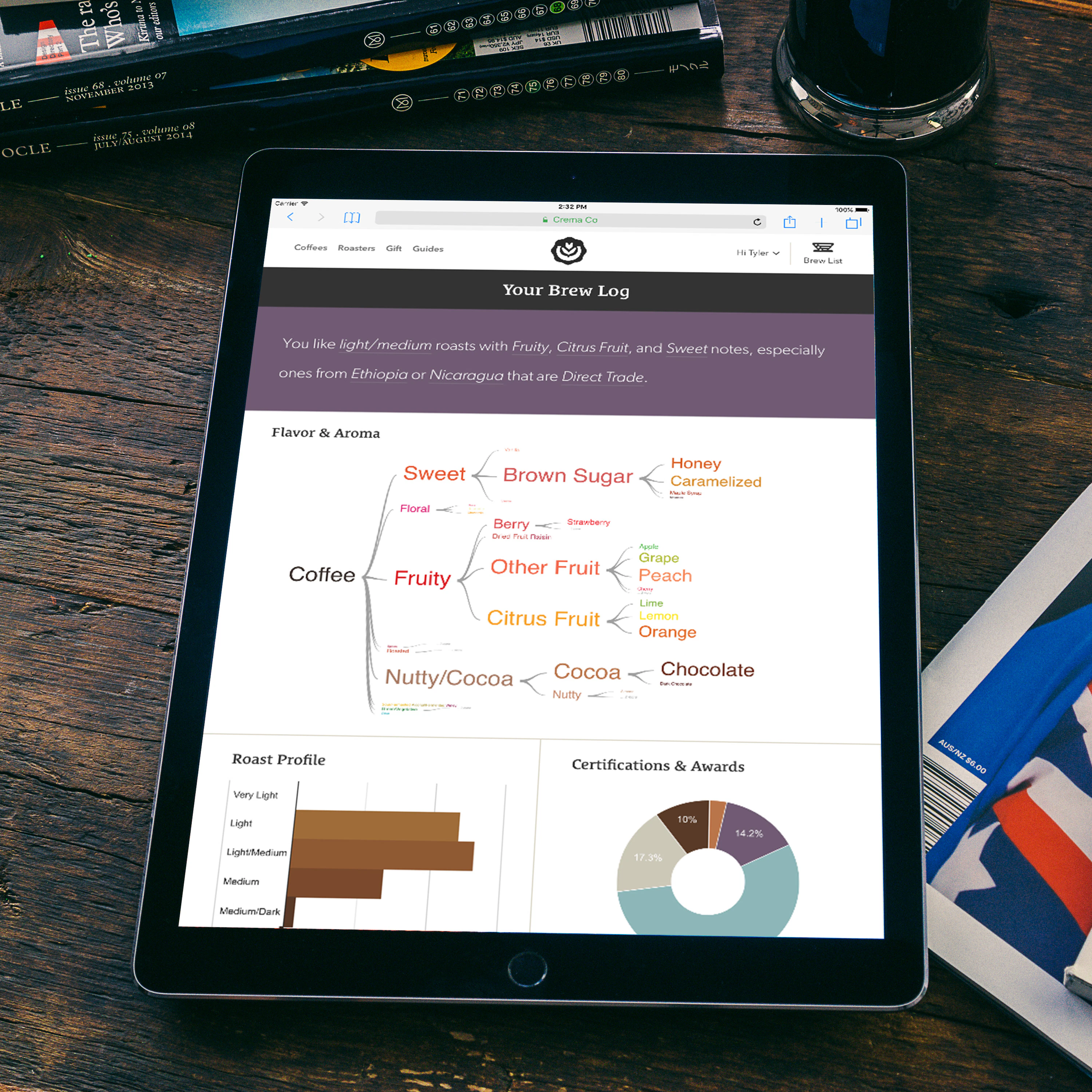 Brew Log, by Crema.co