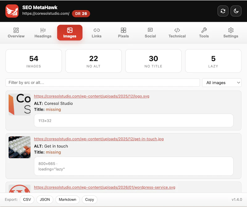 SEO MetaHawk screenshot 8