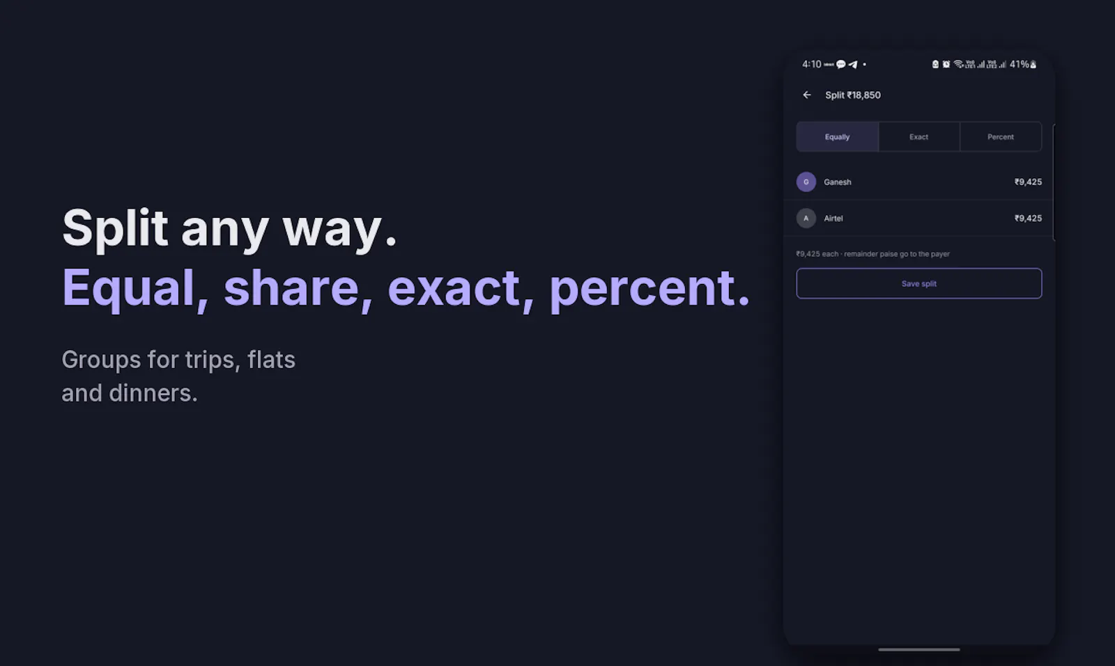 FairOwe: Expense & Split screenshot 4