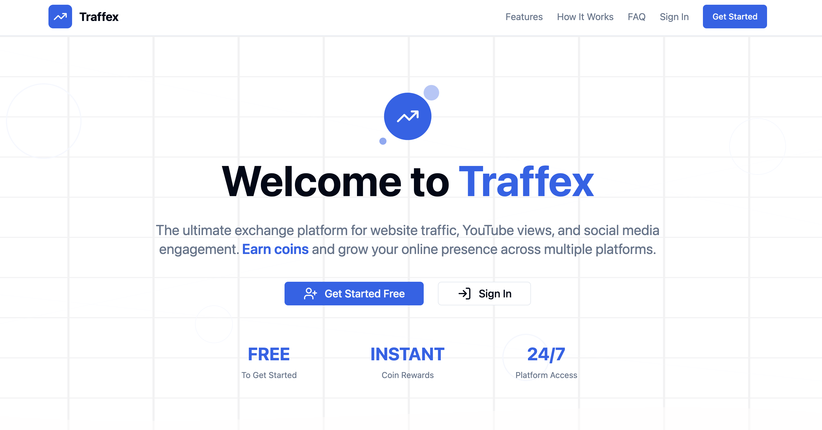 ТРАКЛЕКС - Платформа обмена трафика для веб -сайта, YouTube, социальных сетей медиа 1