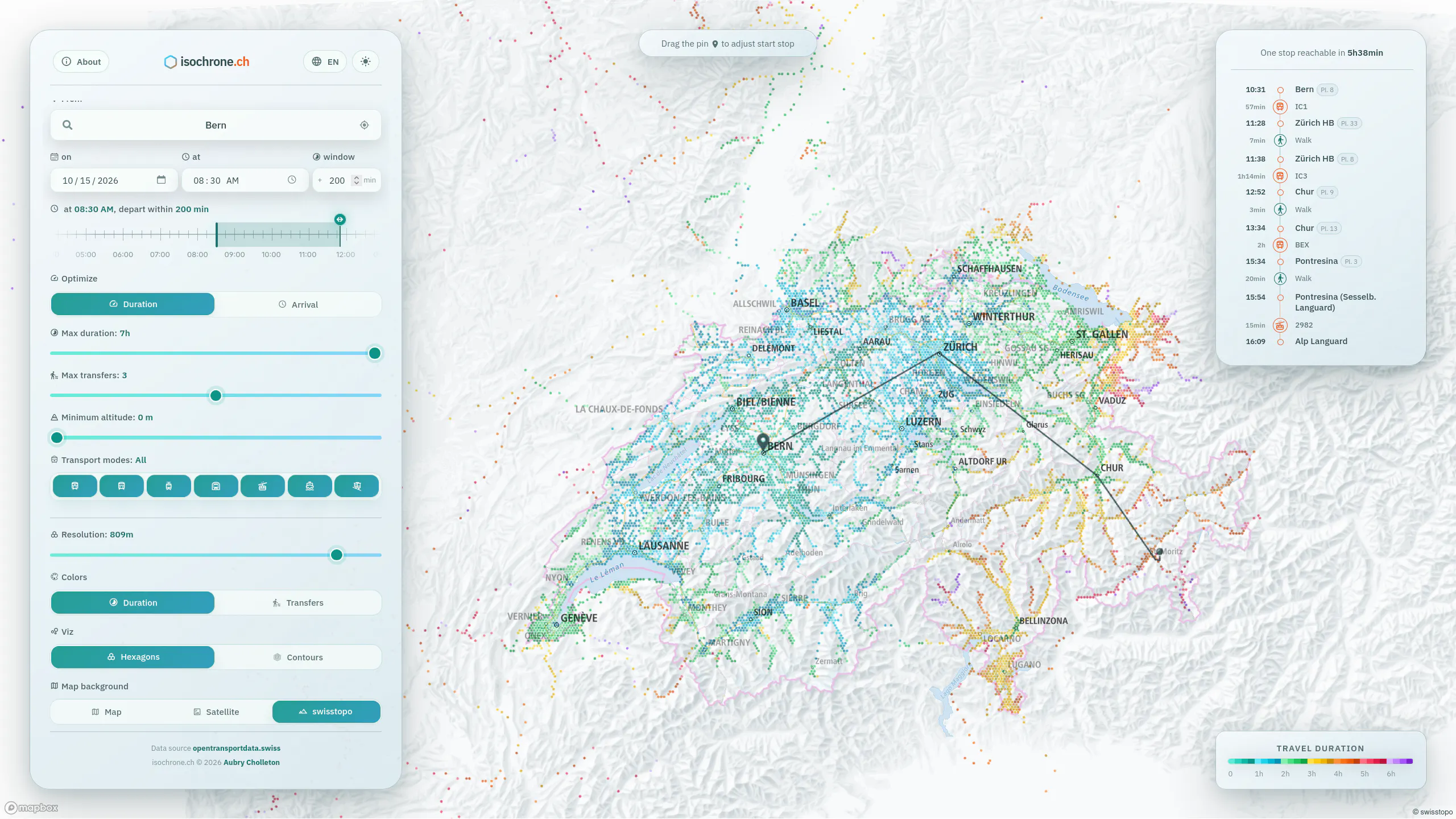 Isochrone.ch gallery image