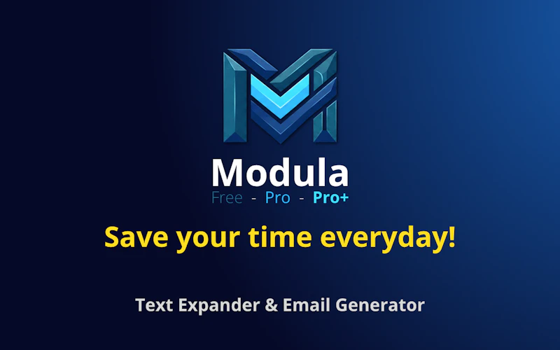 Modula — Text Expander & Mail Templates screenshot 1