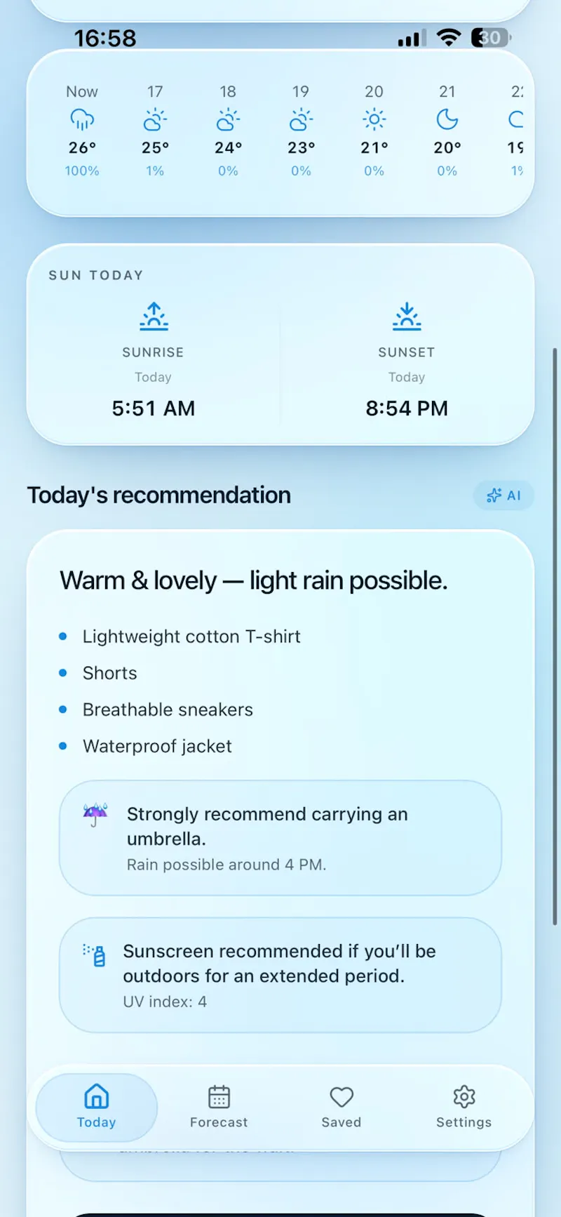 Aeruvo — What to wear today screenshot 2