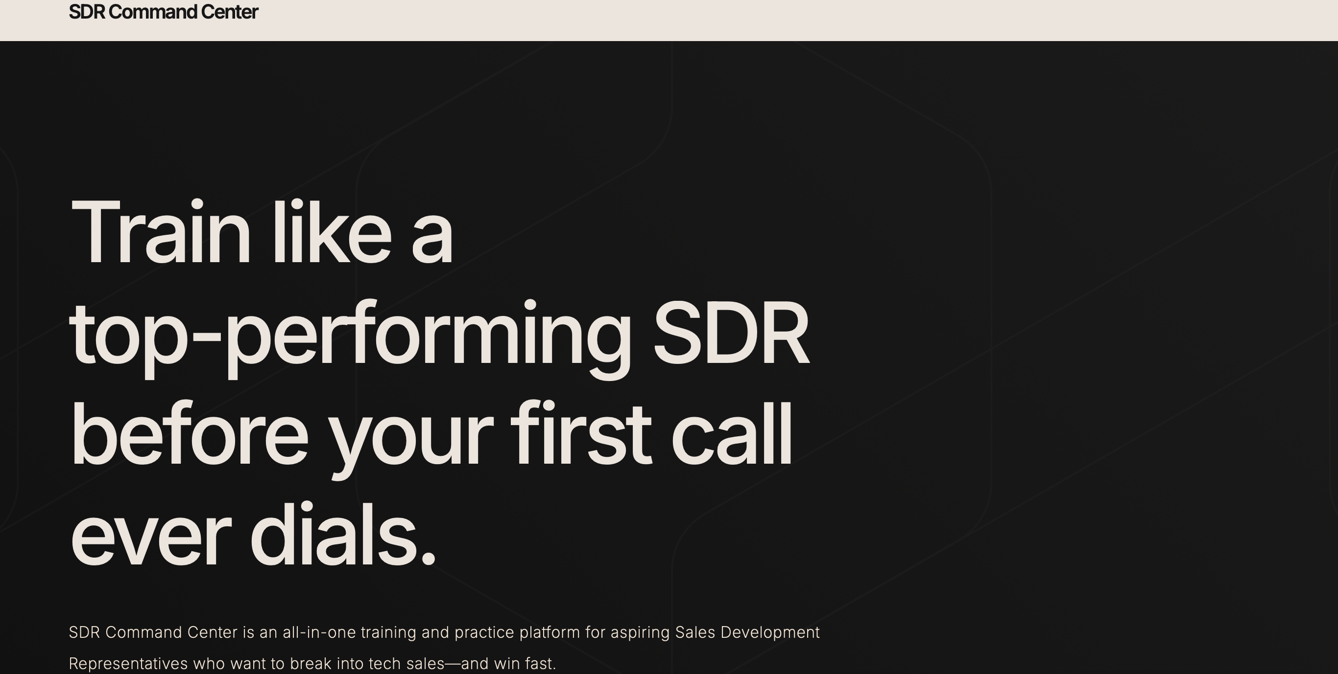 SDR Command Center - Main product screenshot demonstrating key features and user interface