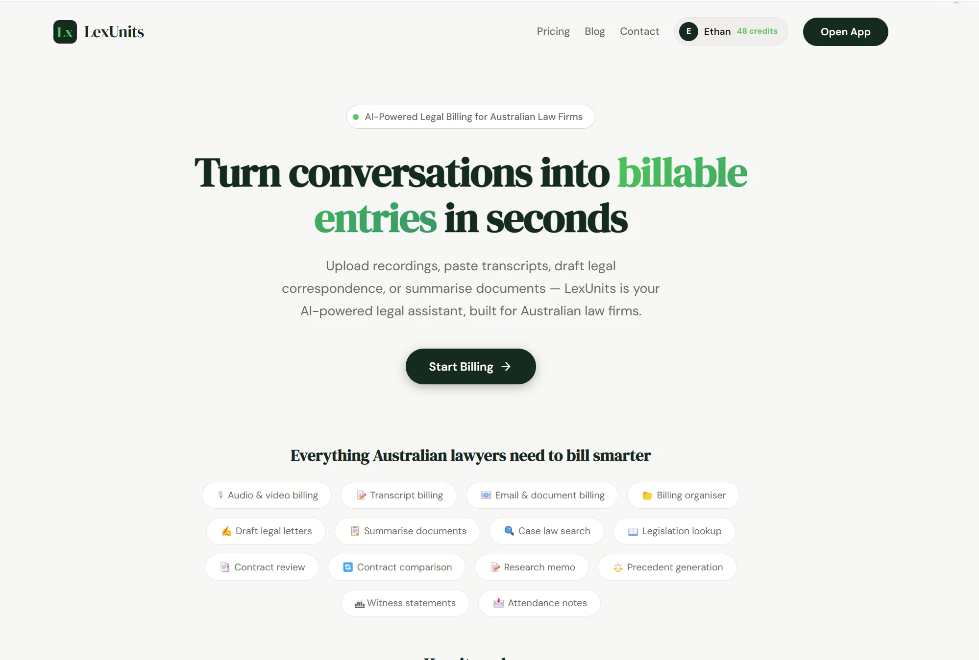 LexUnits screenshot 1