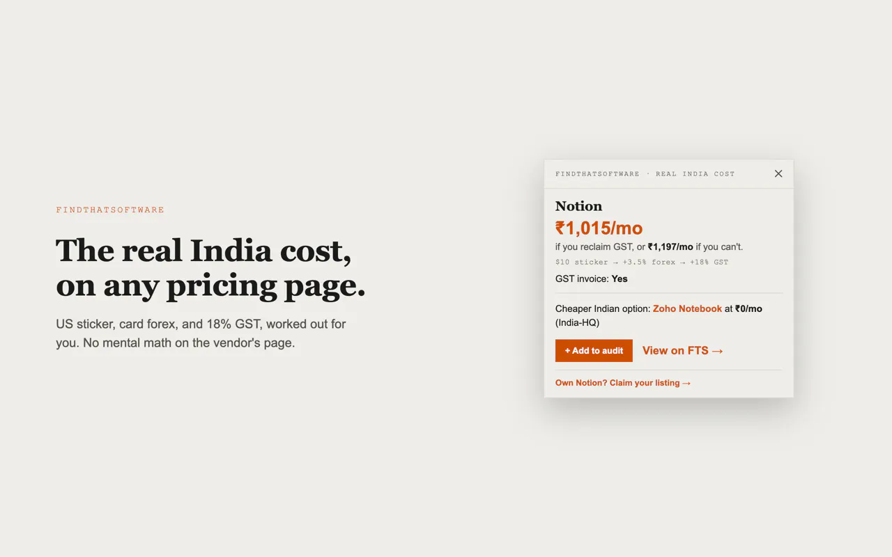 FTS True India Price gallery image