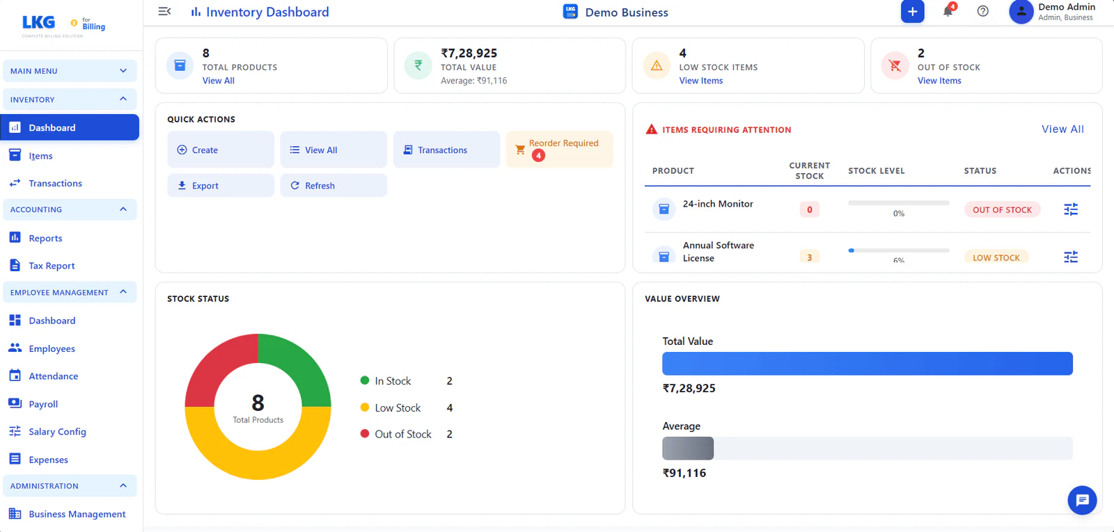 LKG for Billing screenshot 1