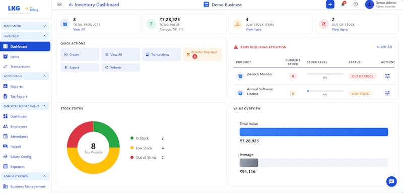 LKG for Billing screenshot 1