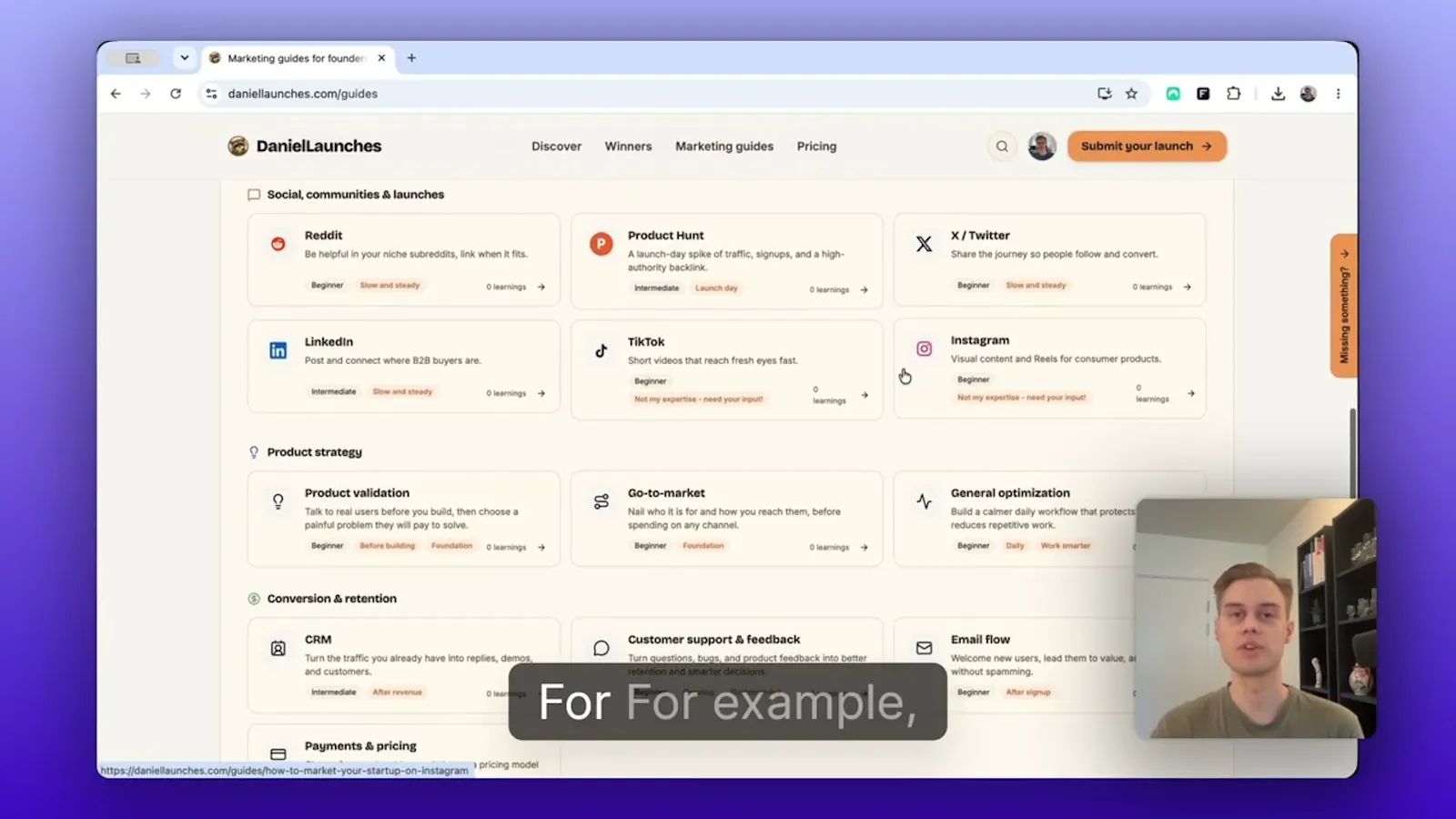 DanielLaunches screenshot 1 (video preview)