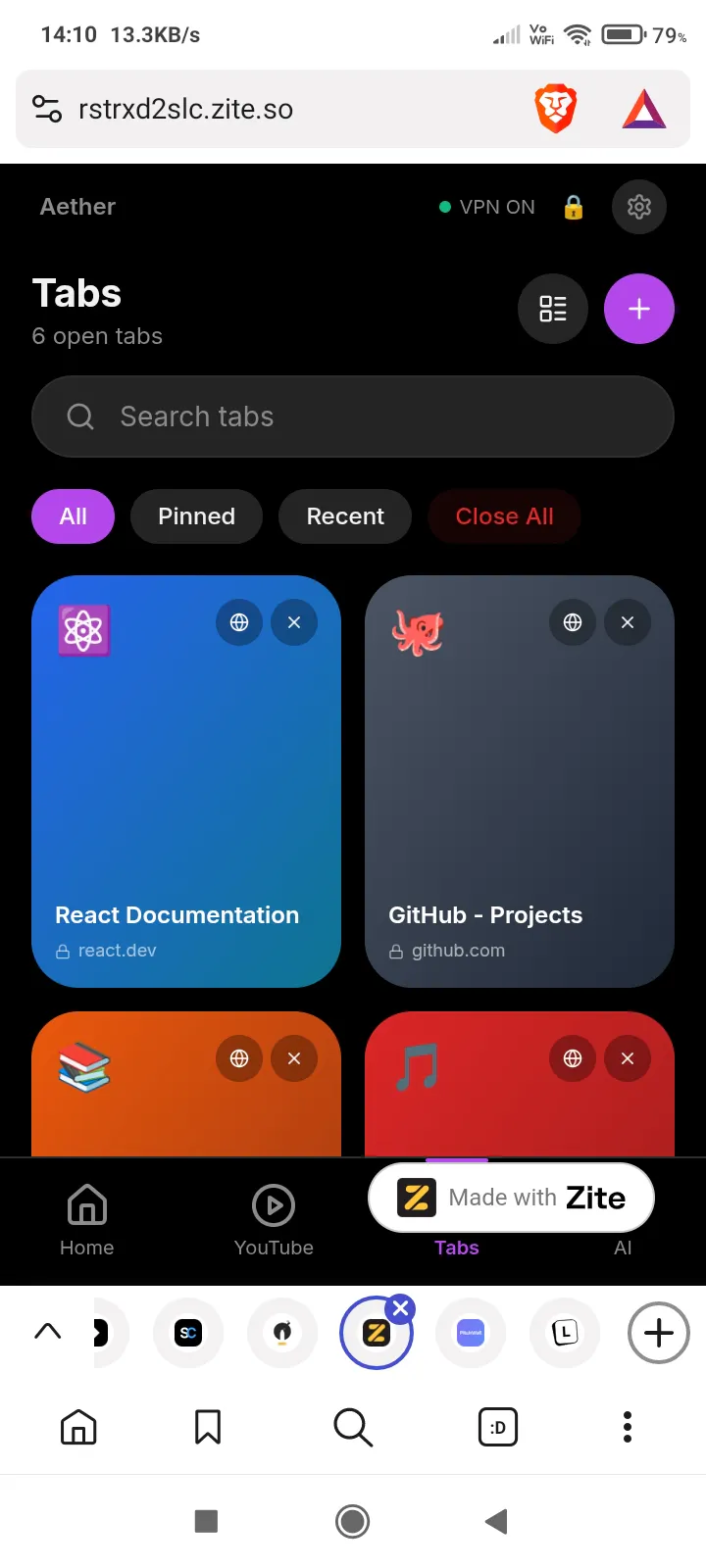 Aether Browser  gallery image