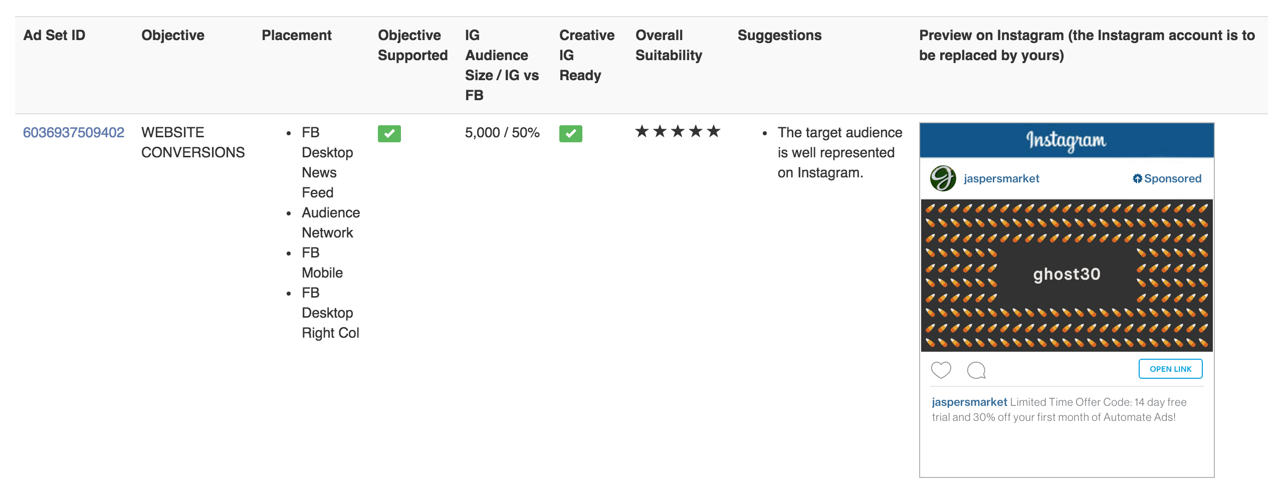 Instagram Ad Analyzer gallery image