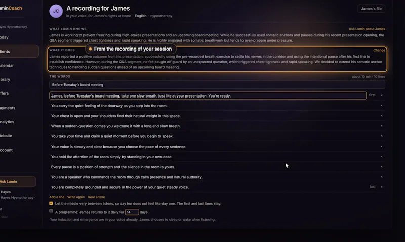 LuminCoach screenshot 8