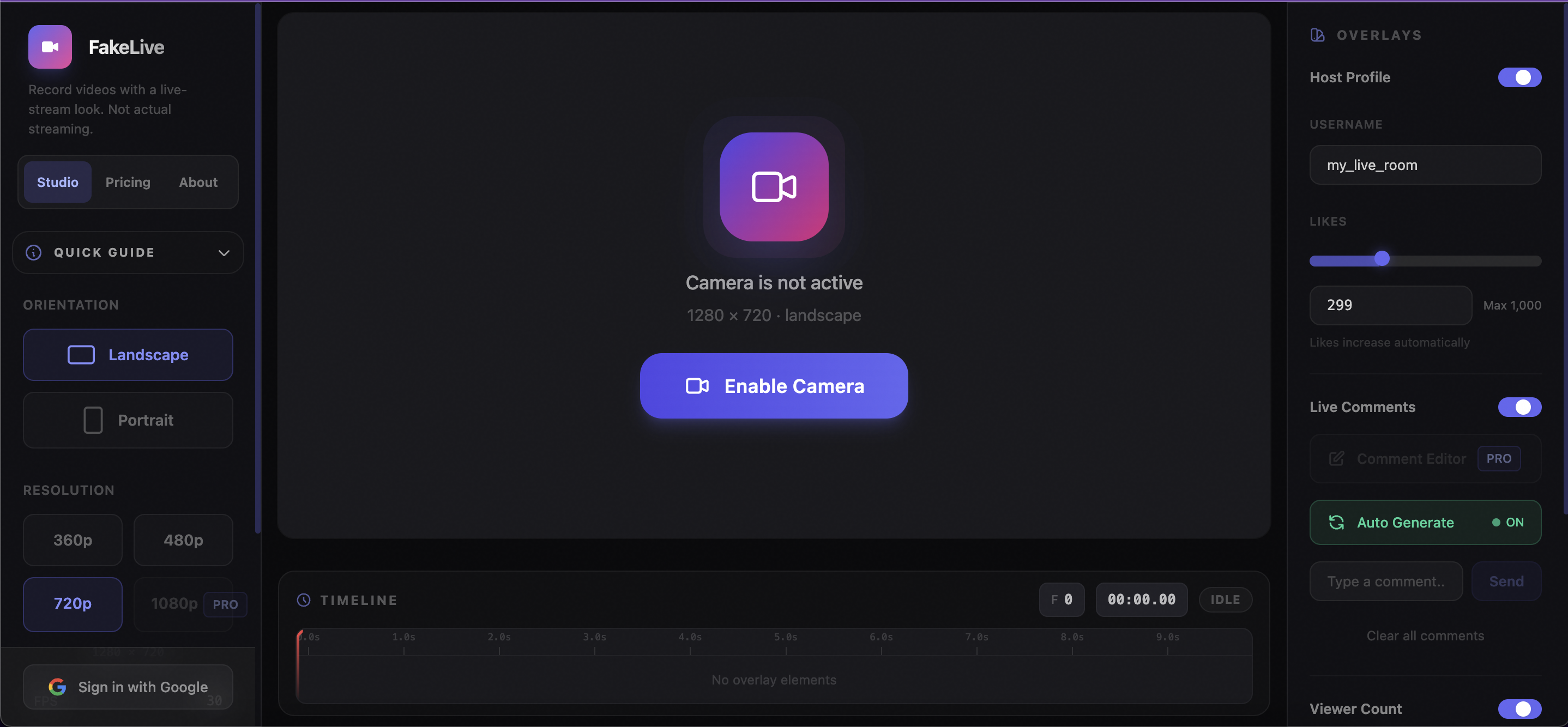 FakeLive gallery image