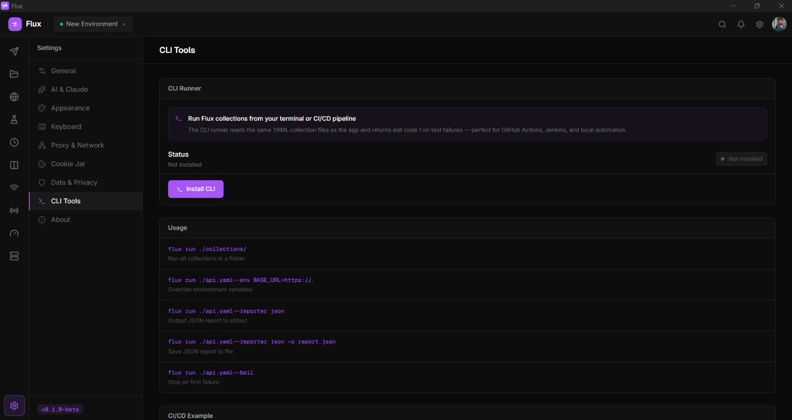 Flux, Modern API Client screenshot 4