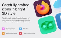 Caramel 3D icons for iOS 14 media 3