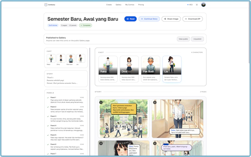 Comicory screenshot 2