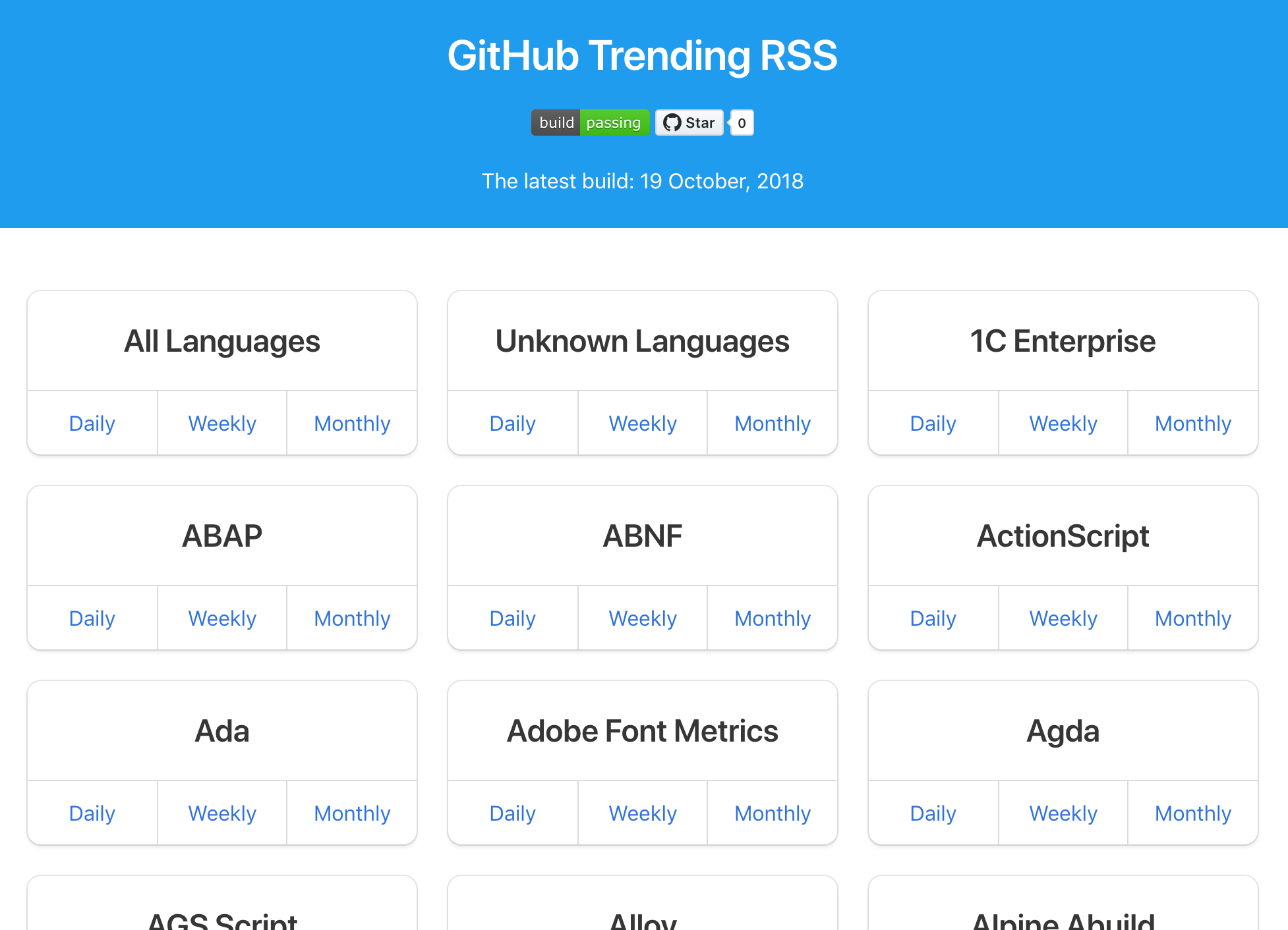 GitHub Trending RSS gallery image