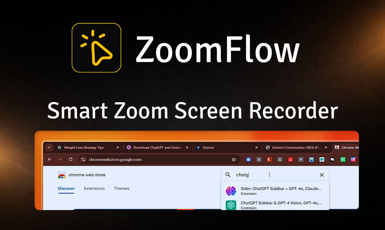 Zoomflow - Main product screenshot demonstrating key features and user interface