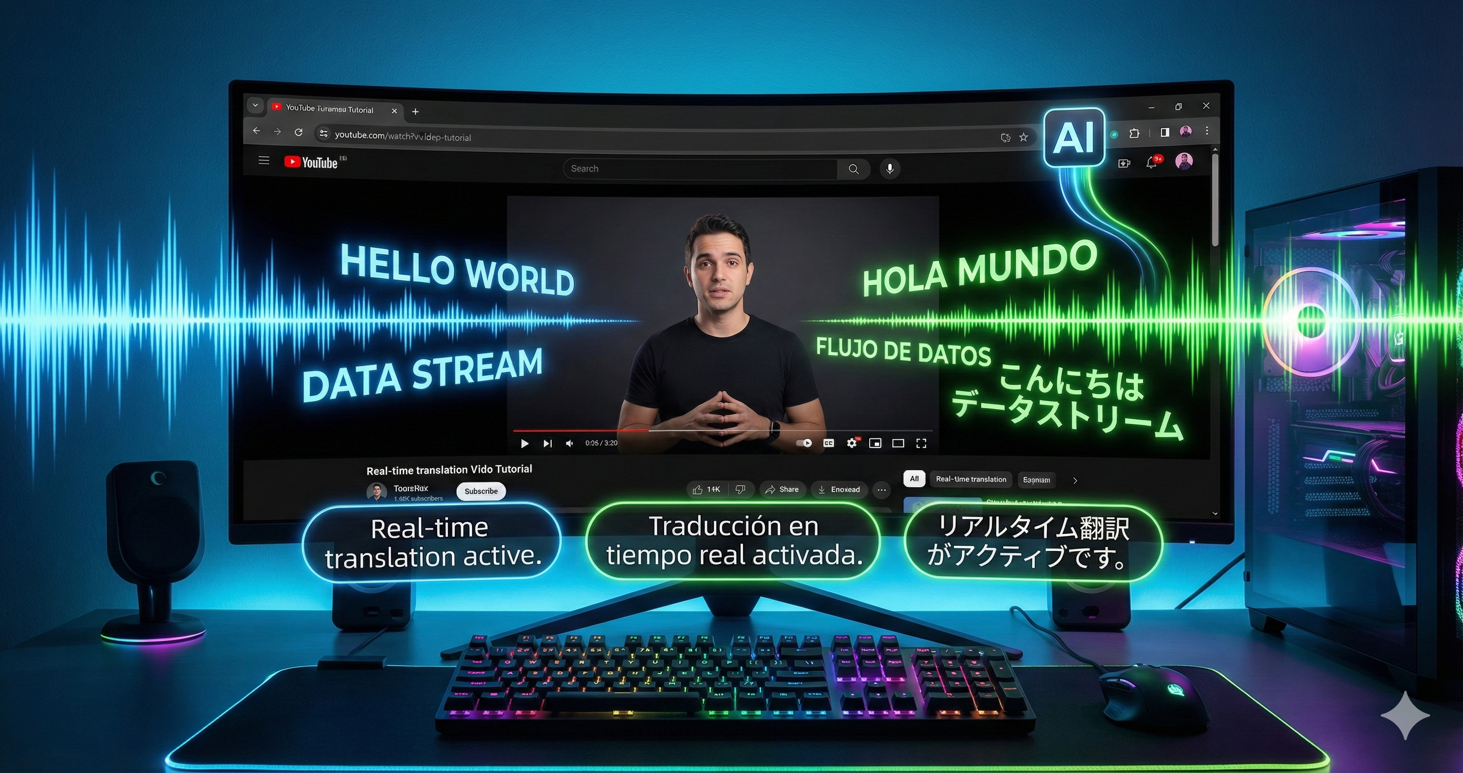 TransVoice AI Chrome Browser - Screenshot 2 showing product features and functionality