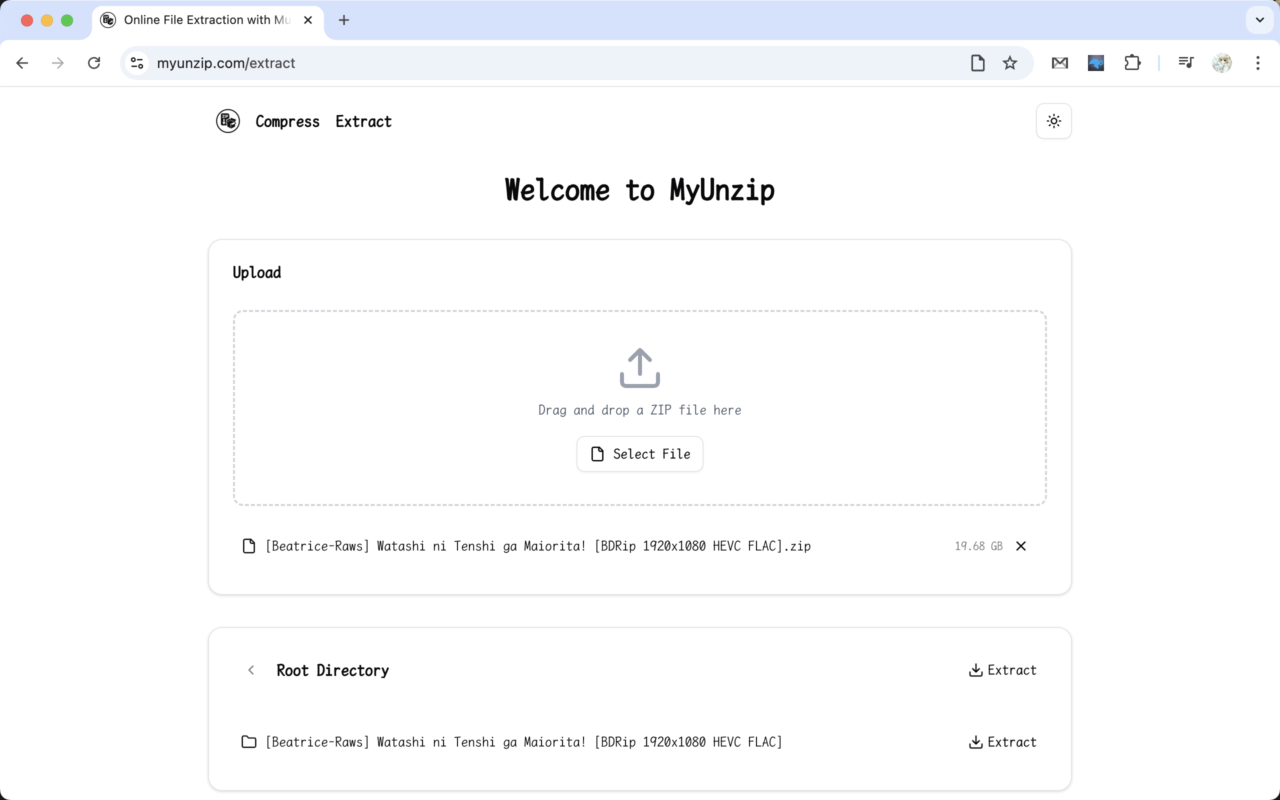 Myunzip - Инструмент ZIP без ограничения: сохраняет папки, любой размер файла медиа 5