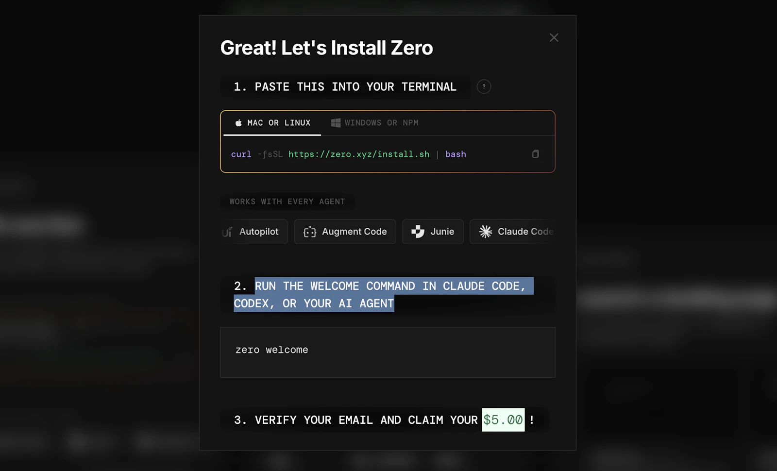 zero.xyz screenshot 2