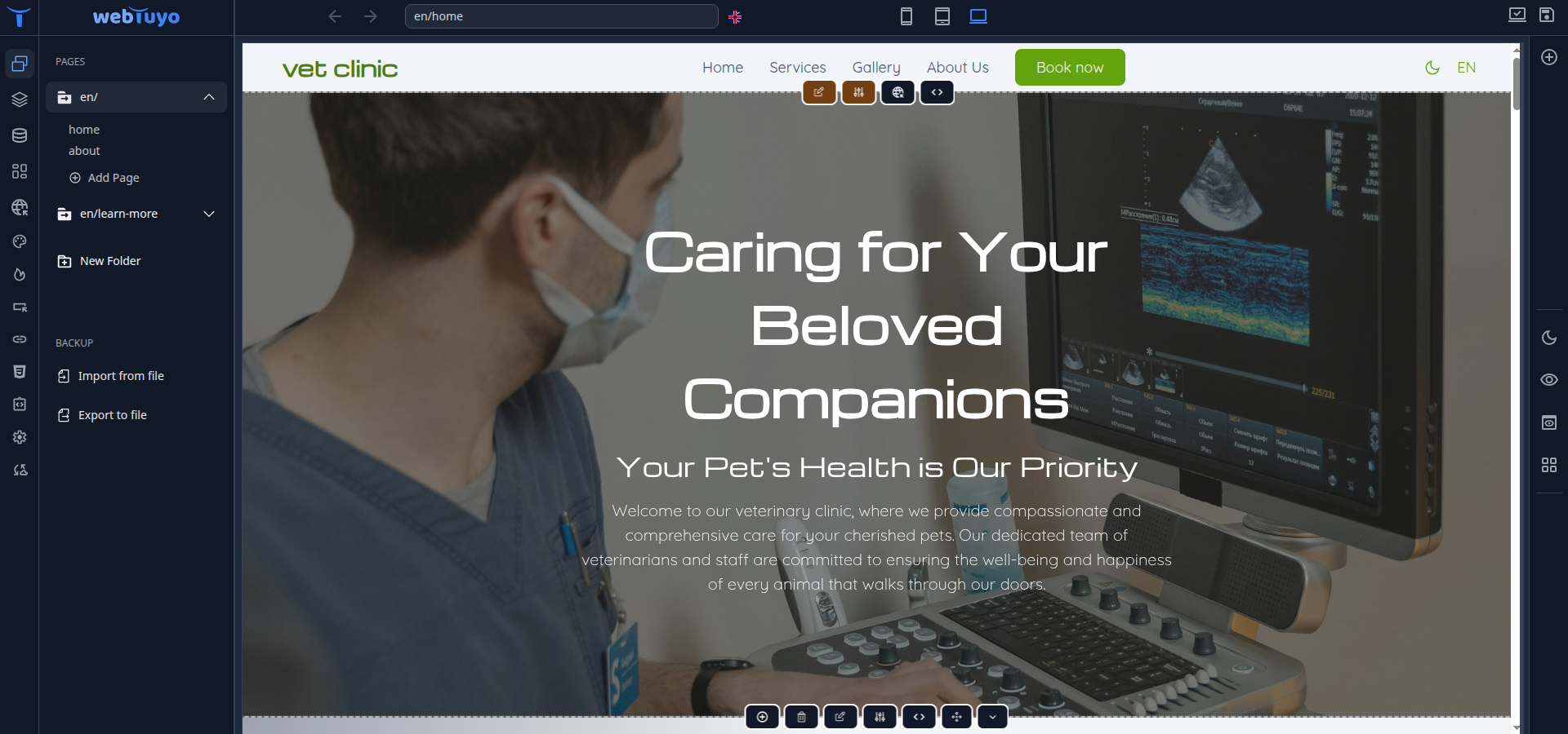 webTuyo - Screenshot 2 showing product features and functionality