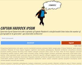 Captain Haddock Ipsum gallery image