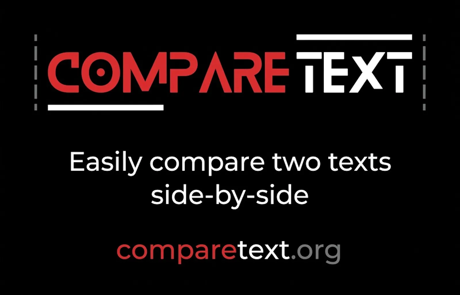 comparetext.org screenshot 1