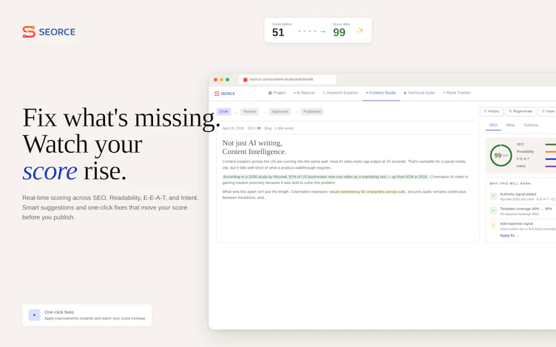 SEORCE - Content Studio  screenshot 6