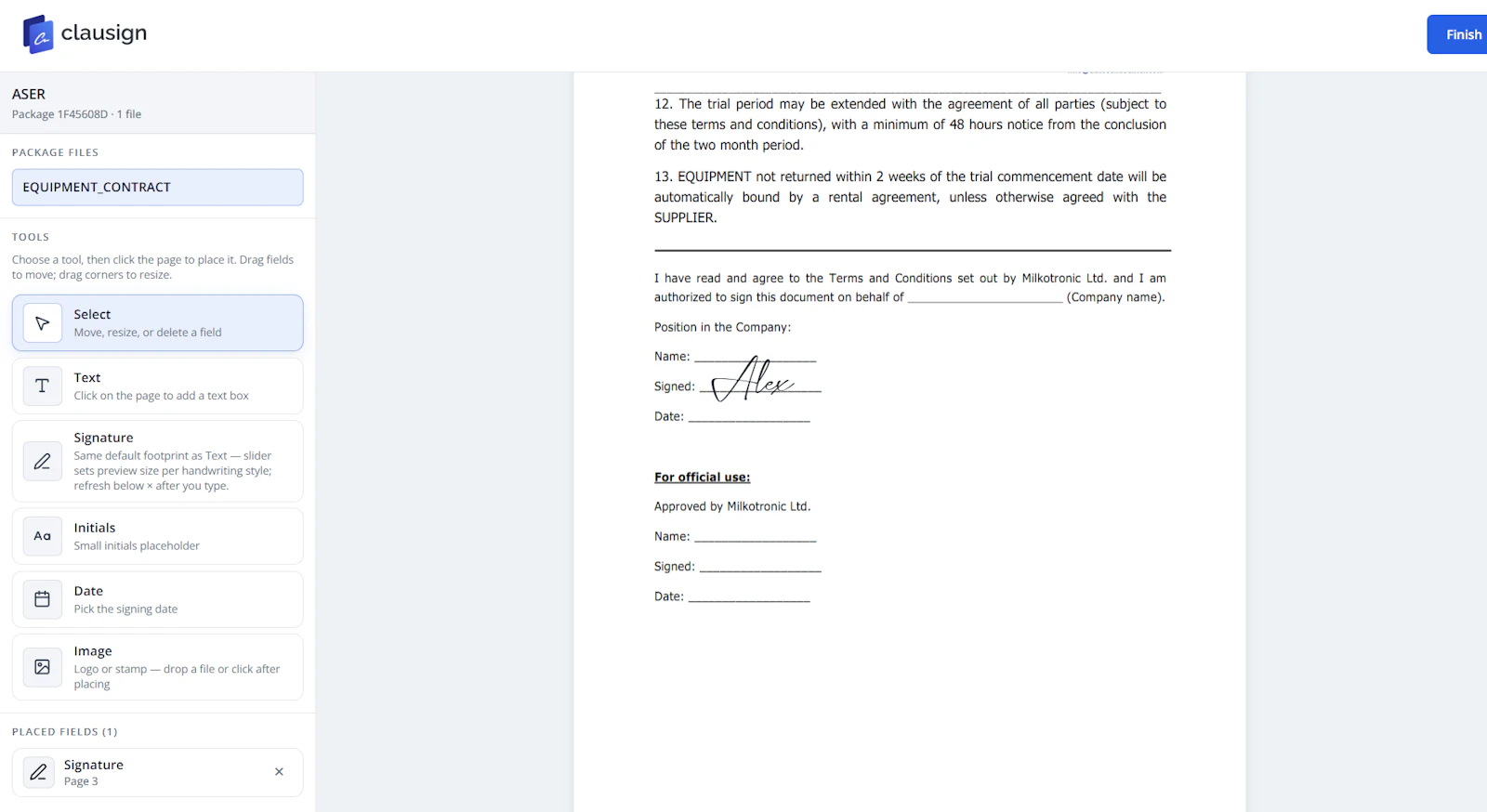 Clausign screenshot 6