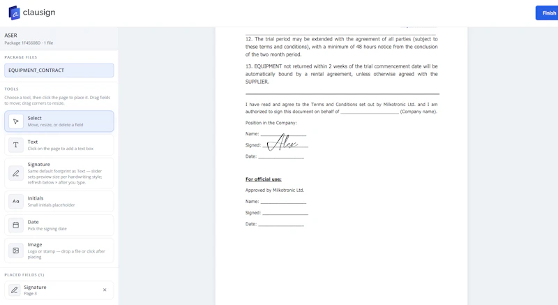 Clausign screenshot 6