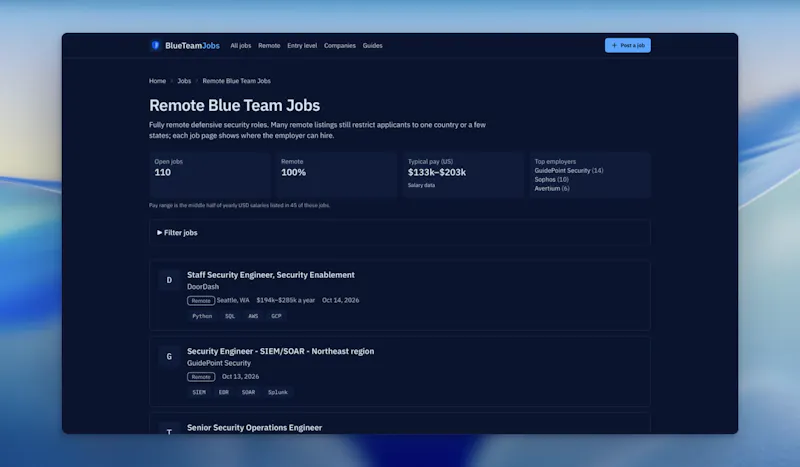 BlueTeamJobs screenshot 2